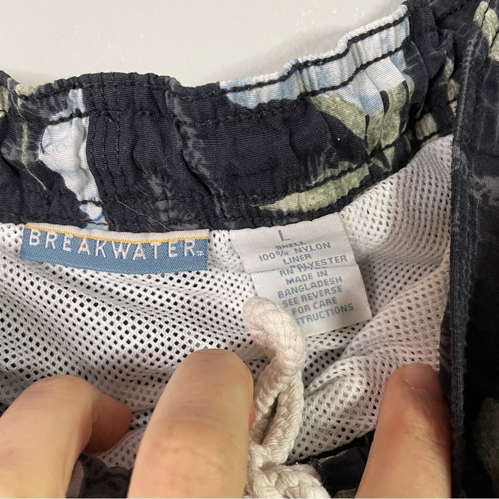 Breakwater Bay Vintage Tropical Leaves Flower Summer Vacation Swim Trunks Large - Picture 4 of 7